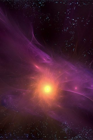 Purple Space iPhone Wallpaper