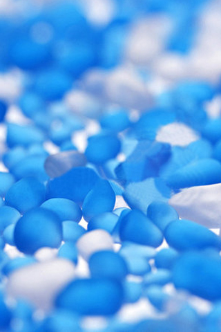 Blue Pebbles iPhone Wallpaper