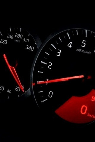 Dark Speedometer iPhone Wallpaper