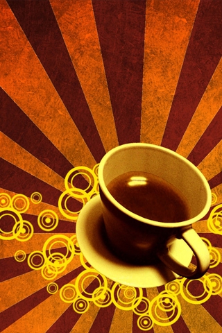 Coffee Explosion iPhone Wallpaper