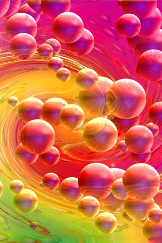 Bubble Spiral iPhone Wallpaper