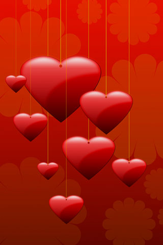 Hearts iPhone Wallpaper