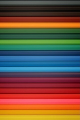 Pencil Crayons iPhone Wallpaper