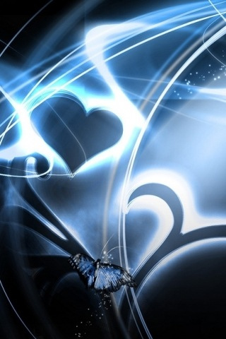 wallpaper blue butterfly. iPhone wallpapers and iPod