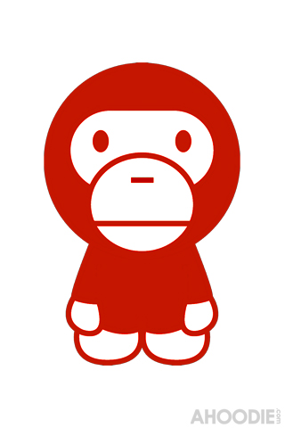 Red Baby Milo iPhone Wallpaper
