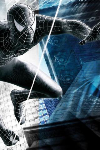 Grey Spiderman iPhone Wallpaper