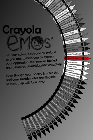 Emo Crayola iPhone Wallpaper | iDesign