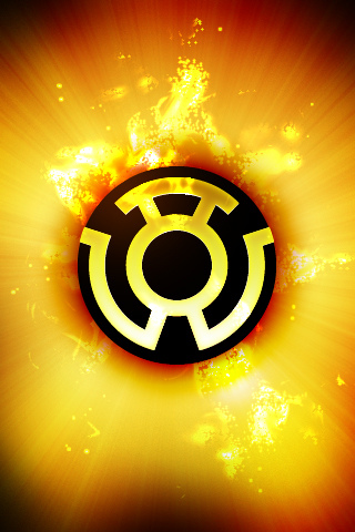 Logo Design on Yellow Lantern Corps  Iphone Wallpaper   Idesign   Iphone