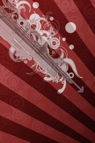 Red Striped Abstract iPhone Wallpaper