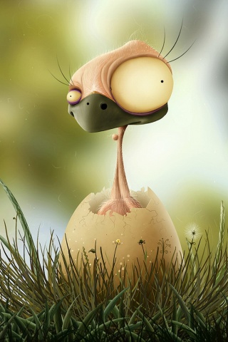 Freaky Chick iPhone Wallpaper