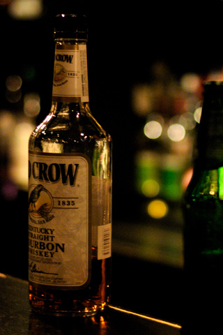 Old Crow- Straight Bourbon Whiskey iPhone Wallpaper