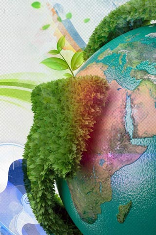 wallpaper earth green. Green Earth iPhone Wallpaper