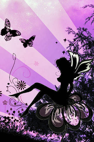 Butterfly Fairy iPhone Wallpaper
