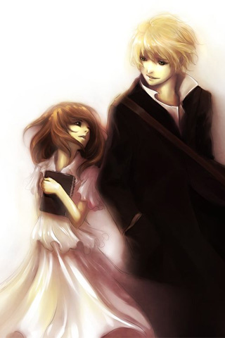 anime couples wallpaper. Anime Couple iPhone Wallpaper