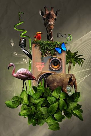 Audio Jungle iPhone Wallpaper