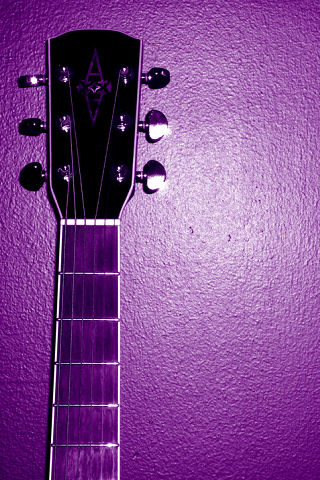 purple guitar background