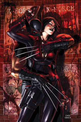 Wolverine and Domino - Choi iPhone Wallpaper