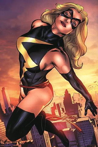 Miss Marvel - Carol Danvers iPhone Wallpaper