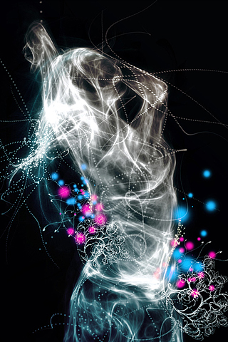 Dancing Light iPhone Wallpaper