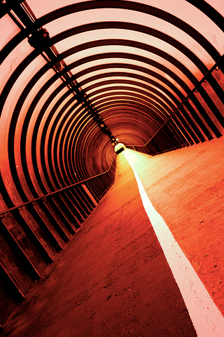 Red Tunnel iPhone Wallpaper