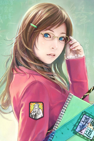 Student Anime iPhone Wallpaper