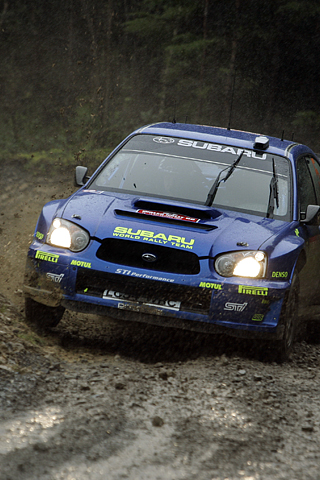Subaru WRC 2004 iPhone Wallpaper
