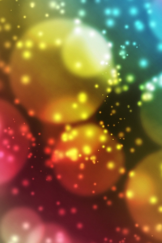 Colorful Bubbles iPhone Wallpaper