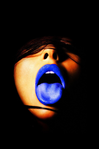 Blue Tongue iPhone Wallpaper