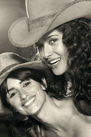 Penelope Cruz and Salma Hayek iPhone Wallpaper