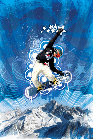 Snowboarder iPhone Wallpaper
