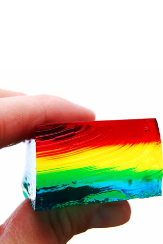 Rainbow Jello iPhone Wallpaper
