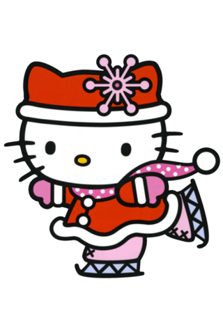 Hello Kitty Christmas iPhone Wallpaper