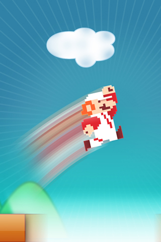 Super Mario Jump iPhone Wallpaper