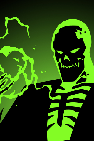 Green Skeleton iPhone Wallpaper | iDesign iPhone