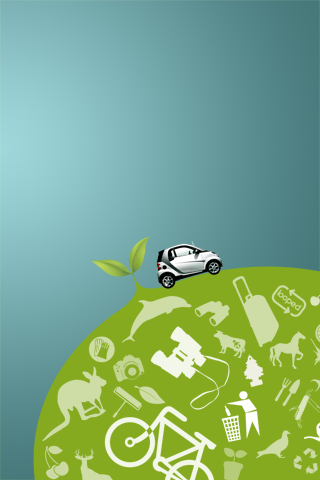Smart Car Planet iPhone Wallpaper