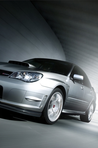 2009 Subaru Impreza iPhone Wallpaper