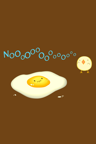 Chicken & Egg iPhone Wallpaper