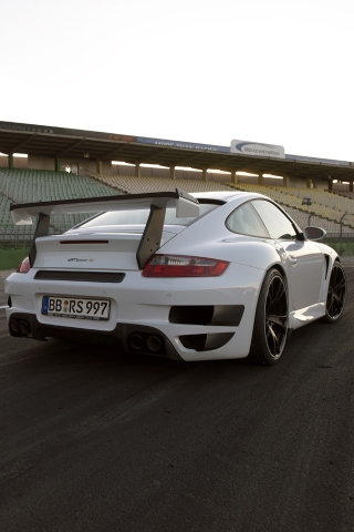 Porsche 911 Turbo White. Porsche 911 Turbo iPhone