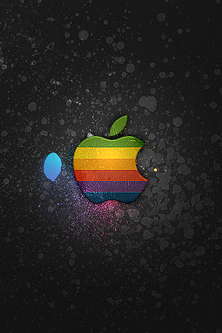 Splatter Apple iPhone Wallpaper