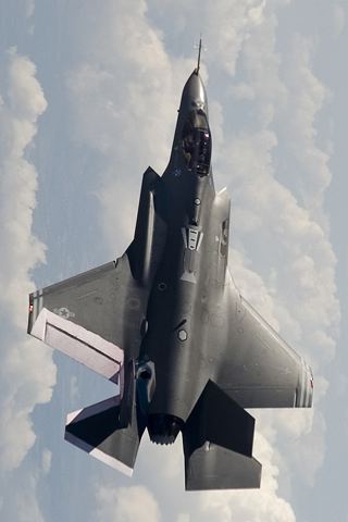 F35A Fighter Jet iPhone Wallpaper