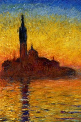 "Tramonto a venezia" -Monet-