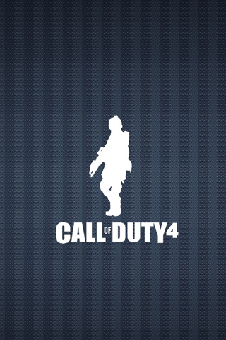Call of Duty 4 Logo iPhone Wallpaper