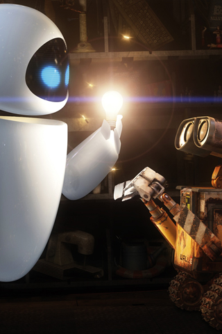 Wall E & Eve iPhone Wallpaper | iDesign iPhone