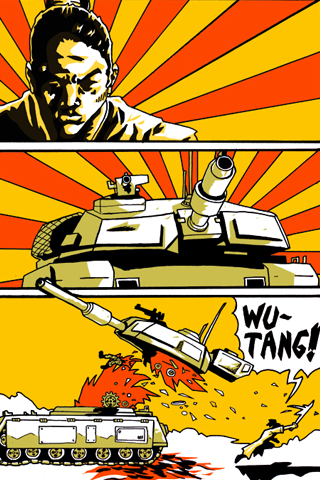 Wu Tang Comic iPhone Wallpaper