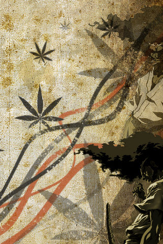Abstract Afro Samurai iPhone Wallpaper