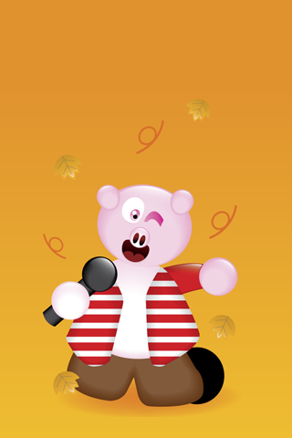 Singing Swine iPhone Wallpaper
