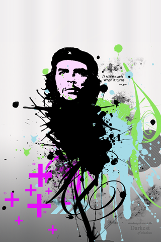 che guevara wallpaper. Abstract Che Guevara iPhone