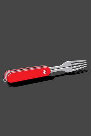 Swiss Army Fork iPhone Wallpaper