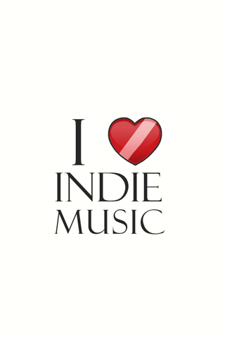 I Heart Indie Music iPhone Wallpaper