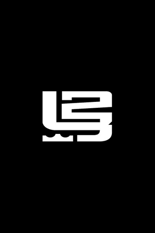 Lebron James Black Logo iPhone Wallpaper